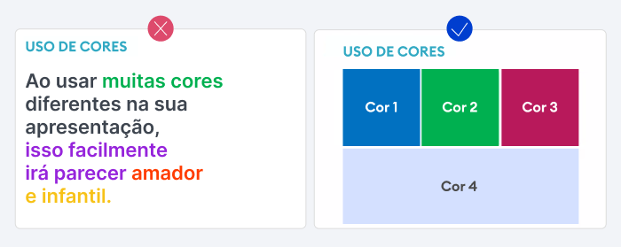 Dicas de apresentação PowerPoint: uso das cores