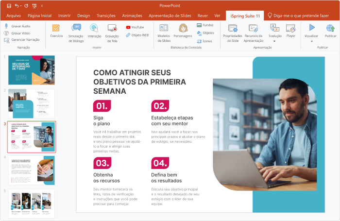 PowerPoint com iSpring Suite